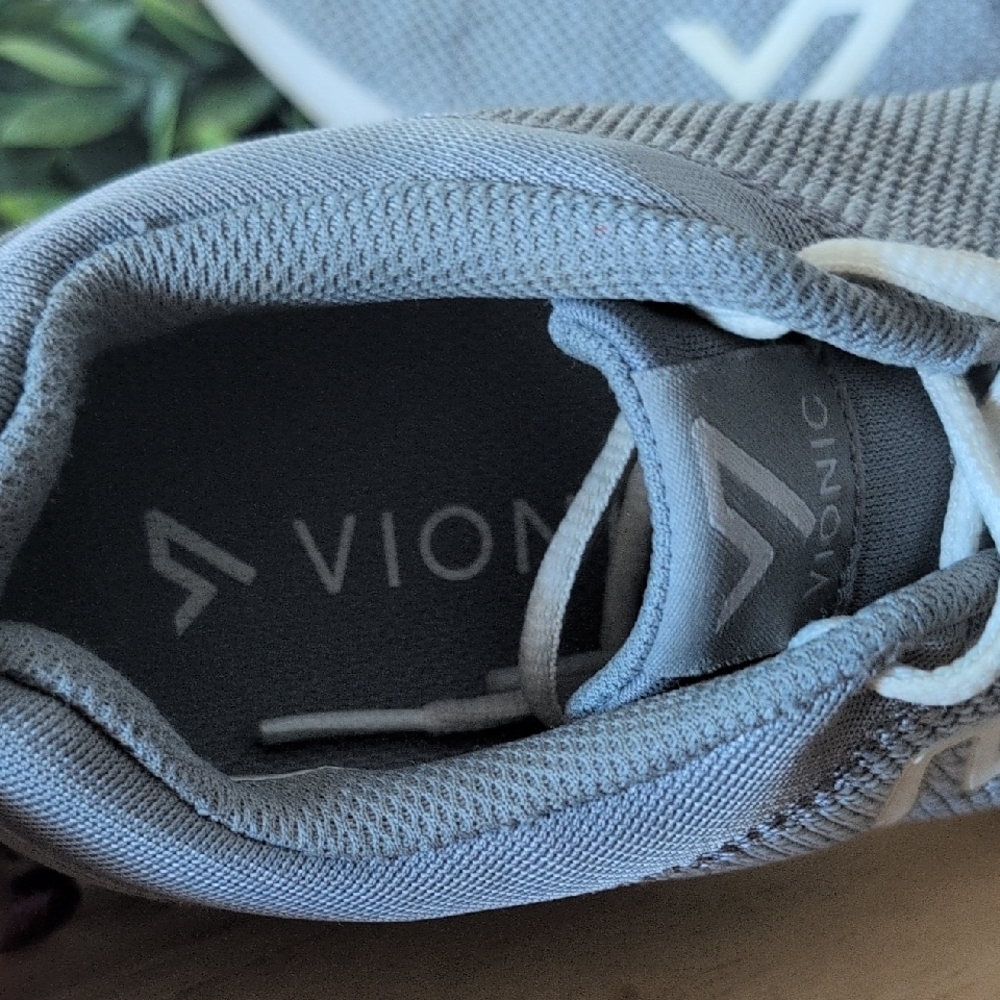 Vionic Gray Sneakers with Breathable Knit and Cushioned Sole - Picture 6 of 7